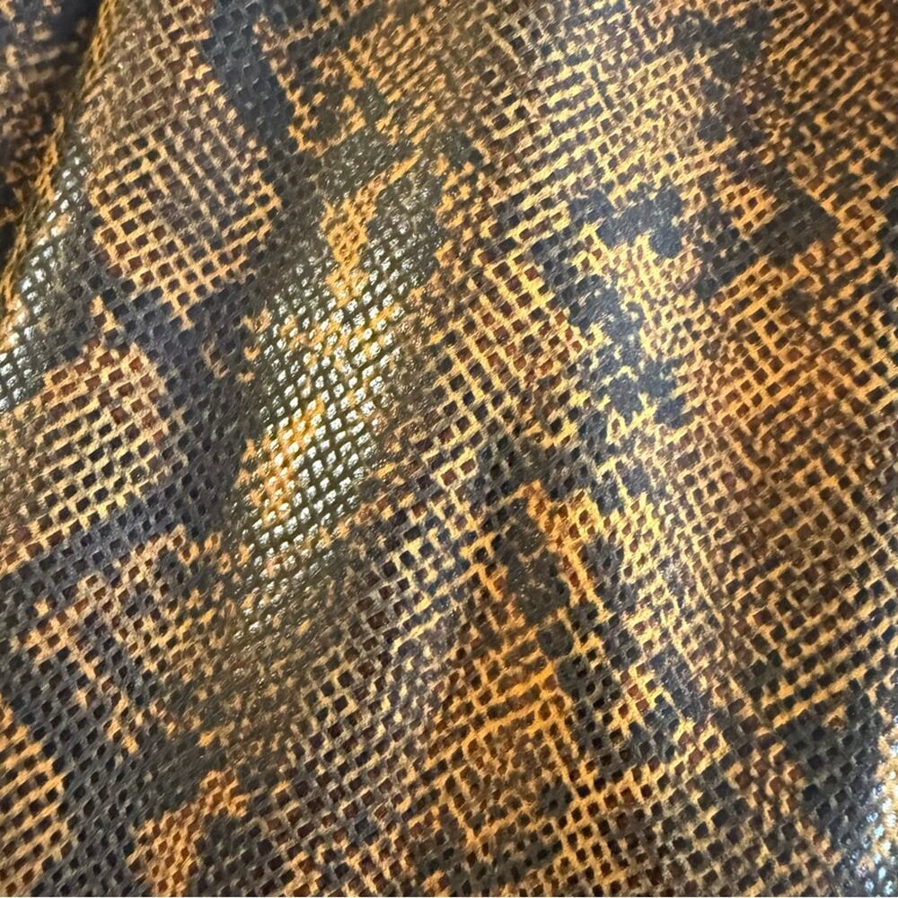 H:ours Faux Snakeskin Print Strapless Mini Dress Size Small - Picture 4 of 4